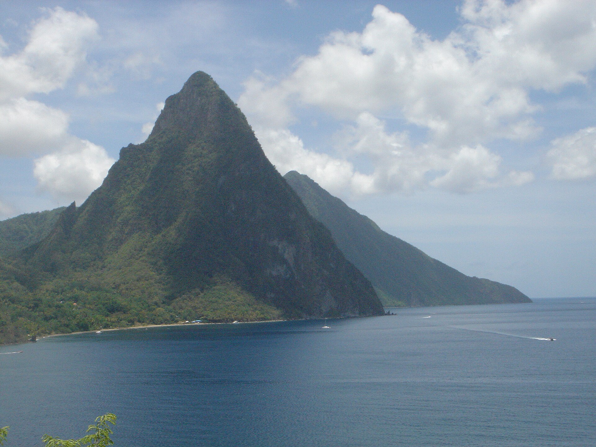The Pitons near Soufrière